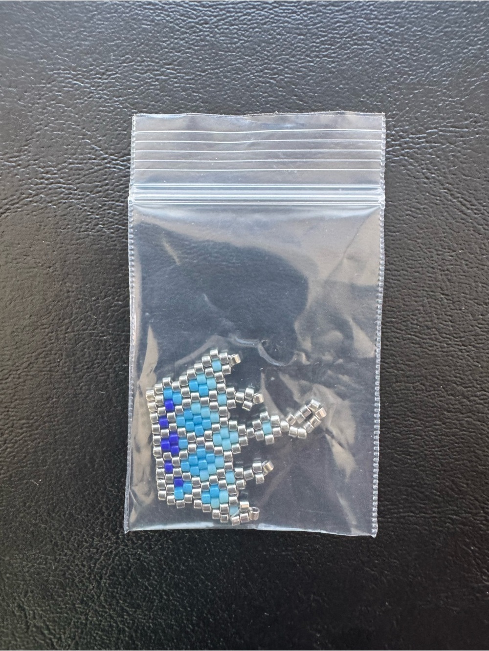 Beaded Chevron Bracelet Accent in Turquoise & Silver